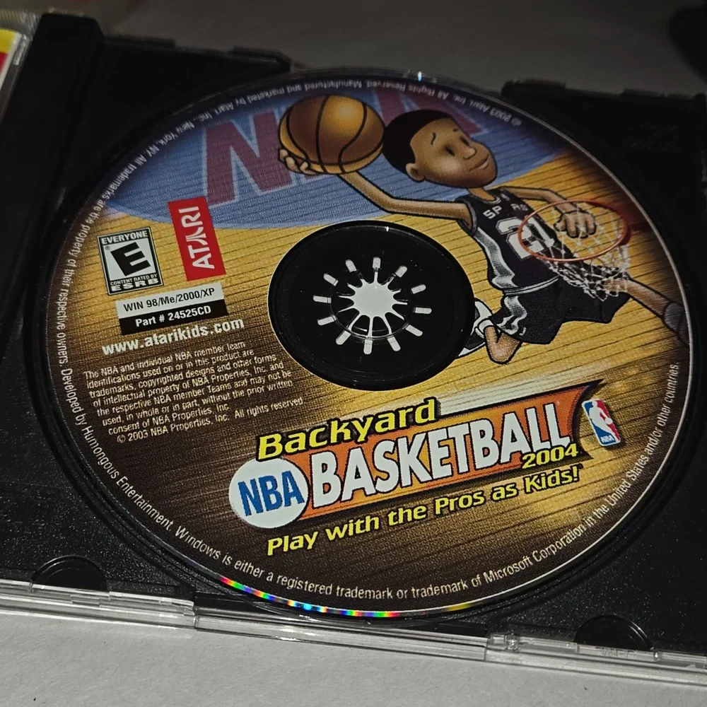 BACKYARD NBA BASKETBALL 2004 - TIM DUNCAN PC CD-ROM GAME